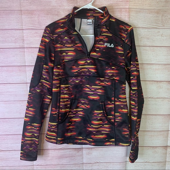 Fila Sport Multi Color Pullover Long Sleeves Small - Picture 1 of 7